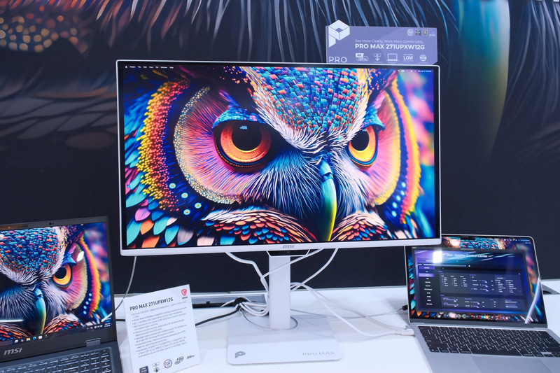 PRO MAX 271UPXW12G(26.5型QD-OLED、4K/120Hz対応、MacBook向けのM-Colorモード搭載)