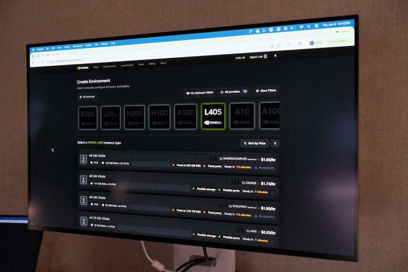クラウド上などにNVIDIA GPUインスタンスを構築できるNVIDIA Brevのデモ