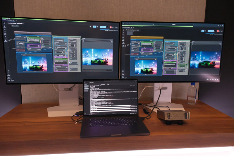 ComfyUIのAI処理をDGX Sparkにオフロードし高速化を図るデモ
