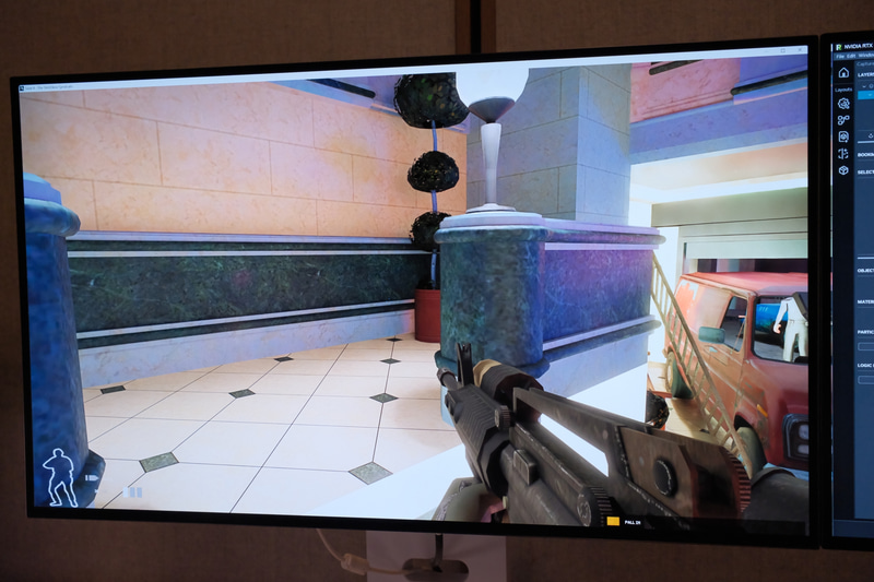 リマスターの前後比較(左が前、右が後)。マテリアルや反射効果などがリッチに