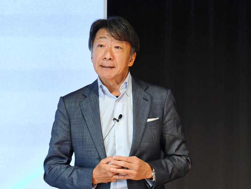 NECパーソナルコンピューター代表取締役執行役員社長檜山太郎氏(昨年7月のNEC PCの発表会で撮影)