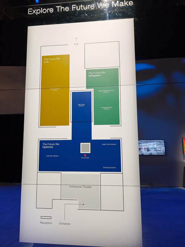 パナソニックブースの中心はデータセンターソリューションの展示エリア