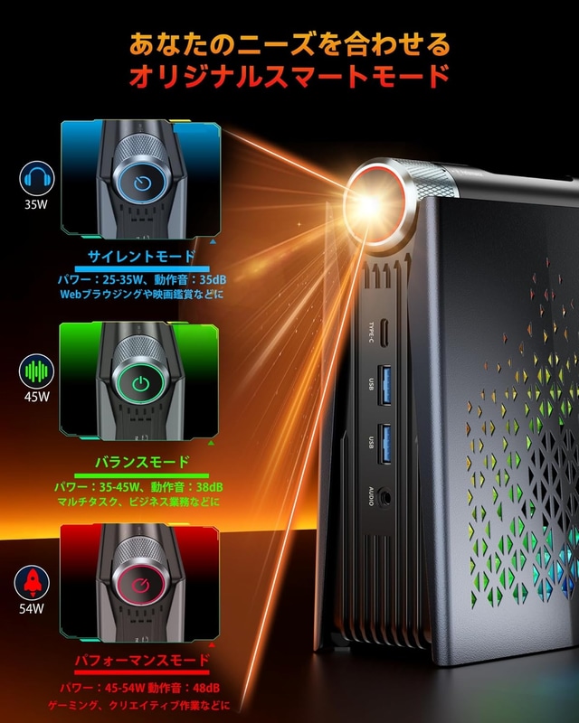 動作モードを選択