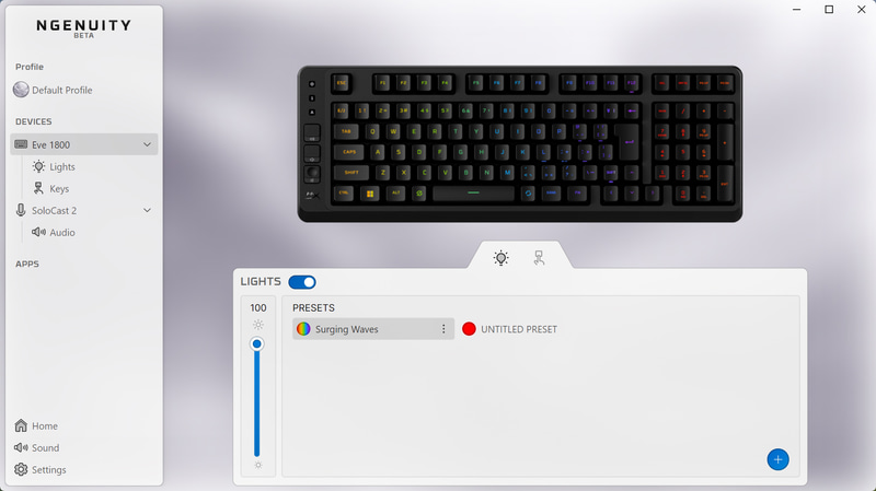 HyperXに統一すれば複数デバイスのコントロールを「NGENUITY」アプリに集約できるのも大きなメリット
