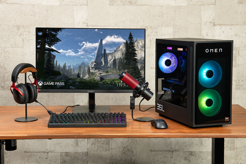 「究極の没入&配信セット」の製品を並べたところ