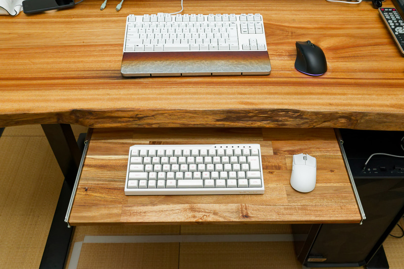 自作したキーボード用スライドレール