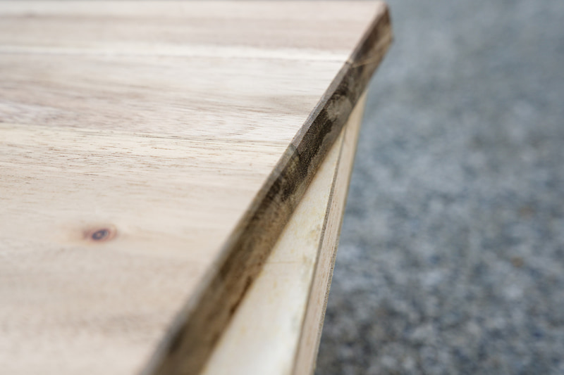 カンナを使って面取り