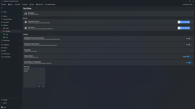 Sign in with Googleを押し、ブラウザでアクセス許可をする