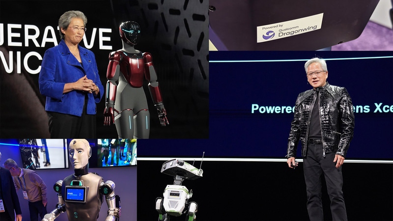 各社が講演や展示会などでさまざまなフィジカルAIソリューションを展示