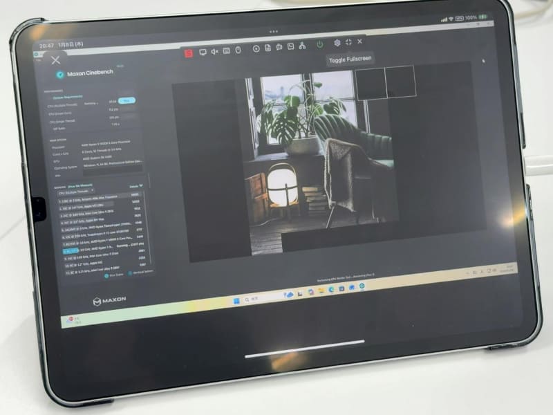 iPad Proでも回線速度が十分ならキビキビと動作する