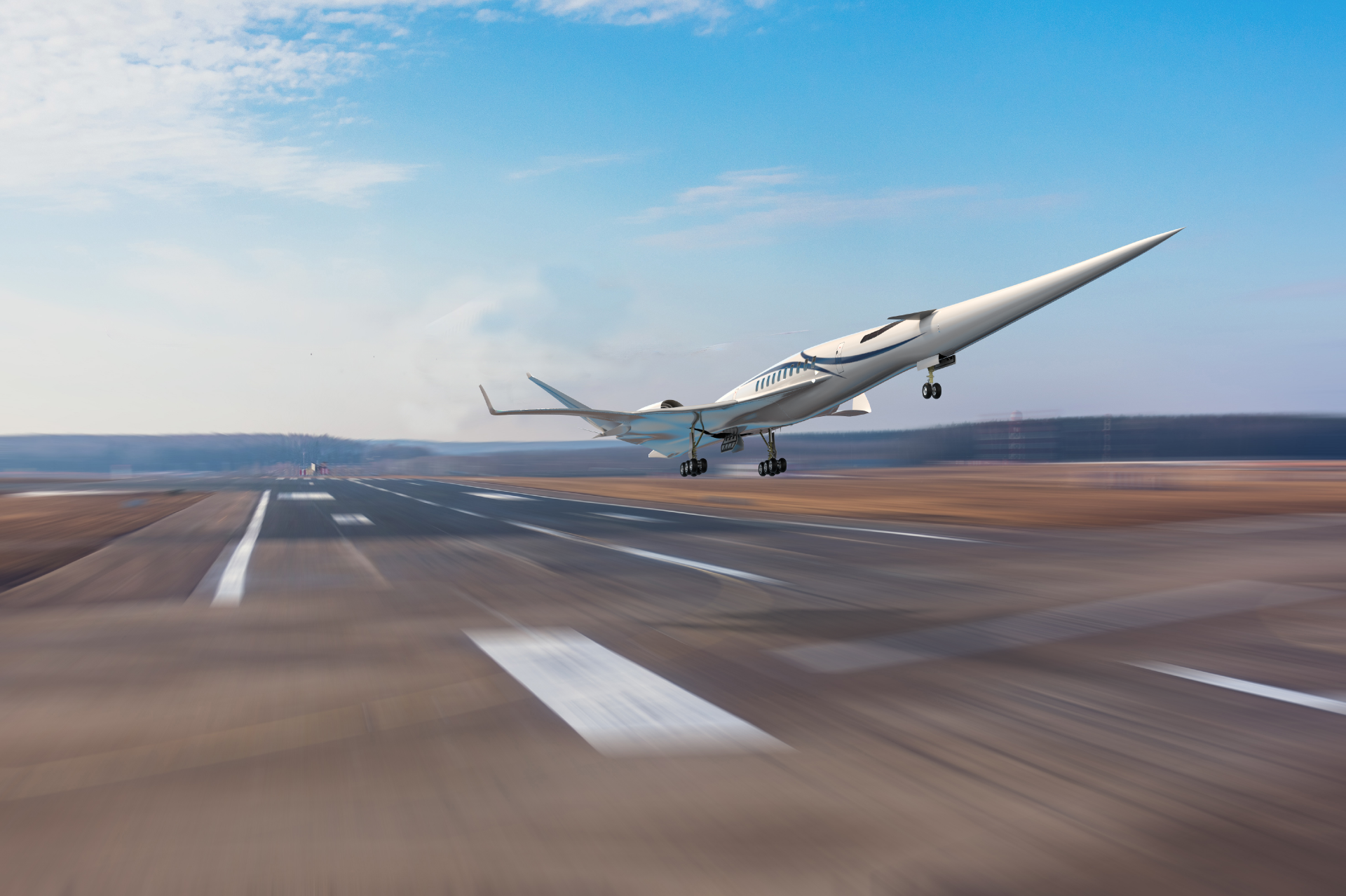 小型超音速旅客機のコンセプトイメージ(出典: JAXA)