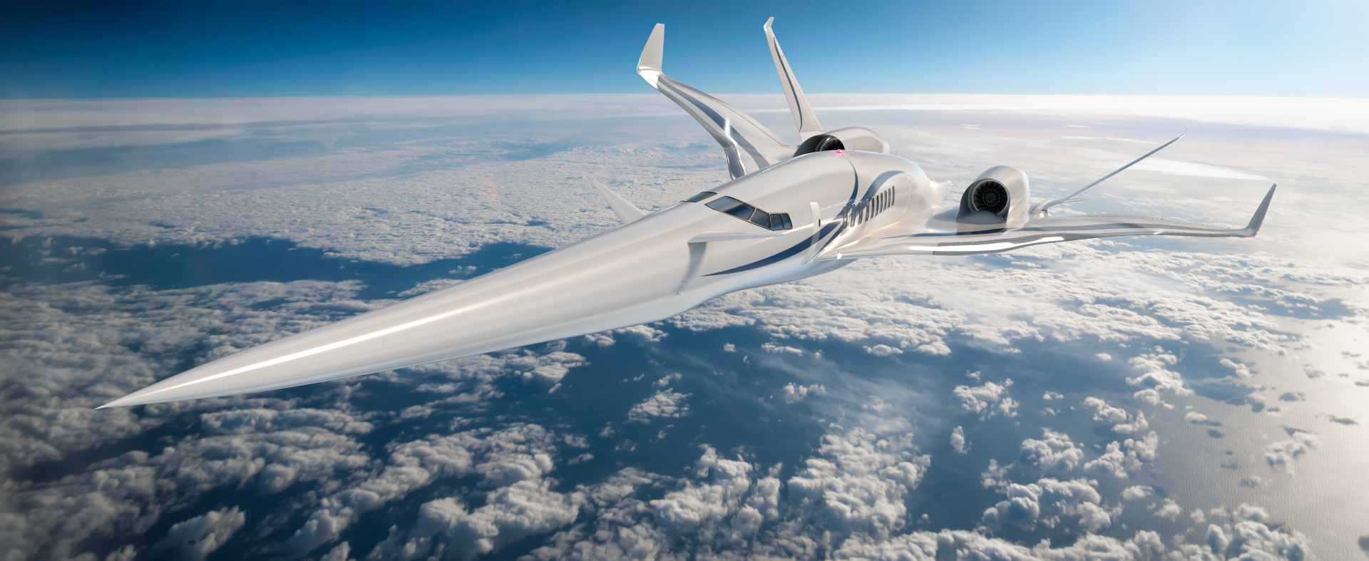 小型超音速旅客機のコンセプトイメージ(出典: JAXA)