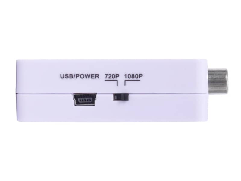 給電用USBポートと切替スイッチ