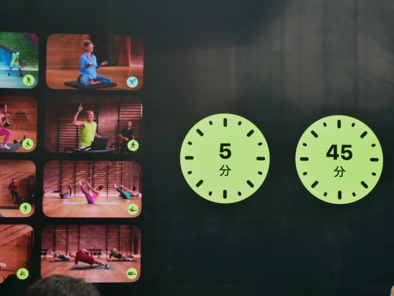 12種類のワークアウトを用意。5分から45分のエピソードとなっている