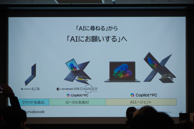 新製品はAIエージェント時代に対応するAI PCに