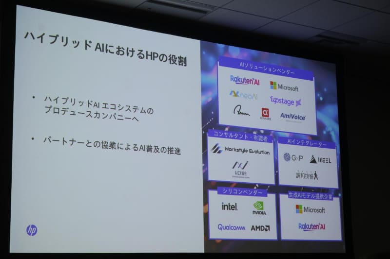 ハイブリッドAI推進の旗振り役となるHP