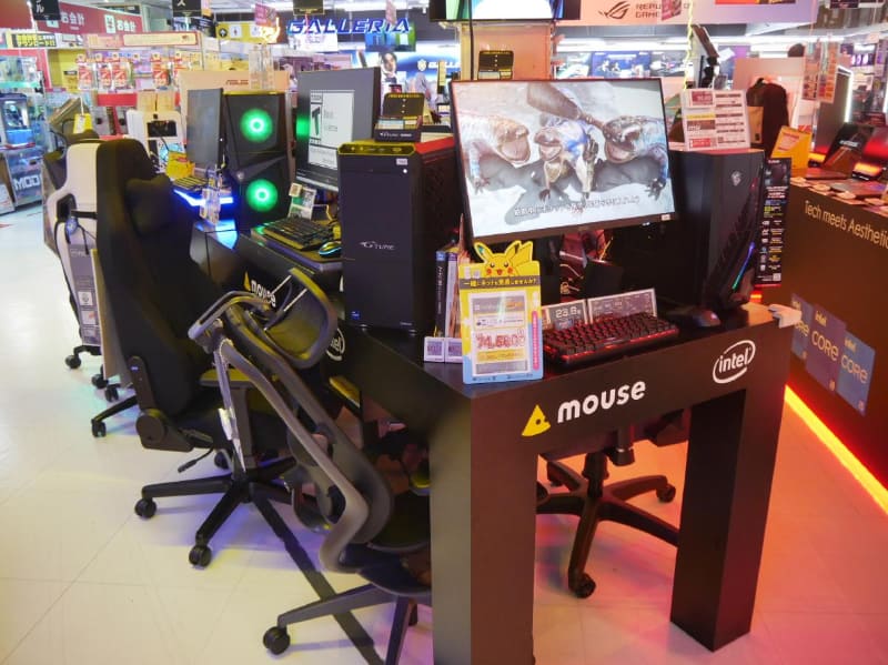 マウスコンピューターのPC売り場