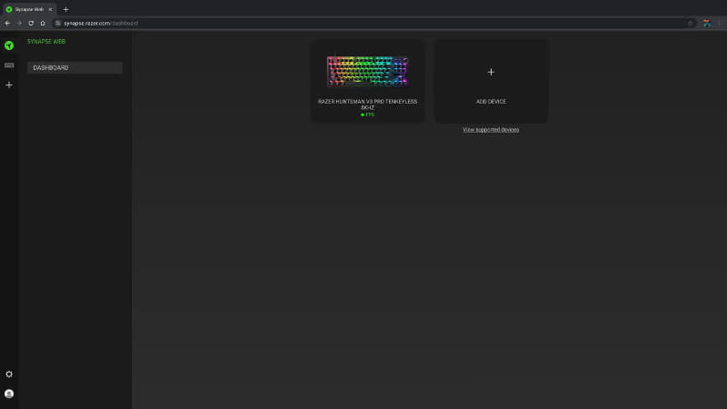 デバイスを追加したところ