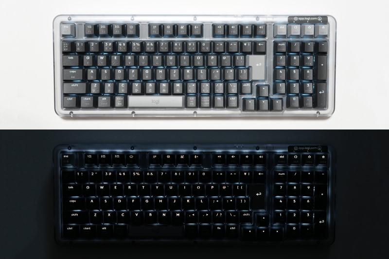 透明なトップケースから洩れてくる白色のバックライトの光が美しい