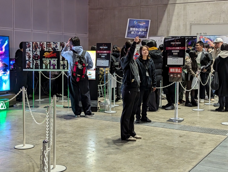 アレックス試遊を目当てにしていた人もいたようで、開場から1時間も経たないうちに整理券の配布が終了してしまっていた