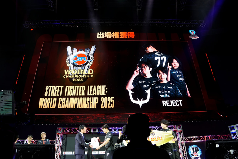 「Street Fighter League:World Championship 2025」への出場権もREJECTに授与される