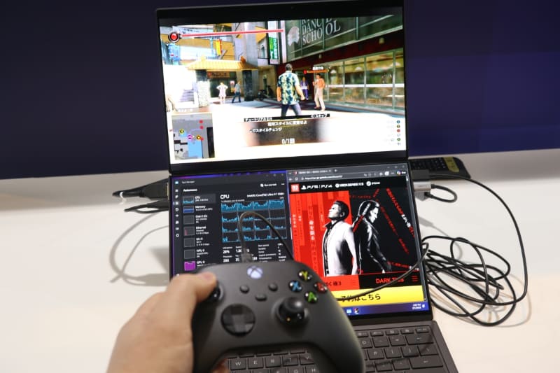 展示会場でもすでにプレイできる状態だった