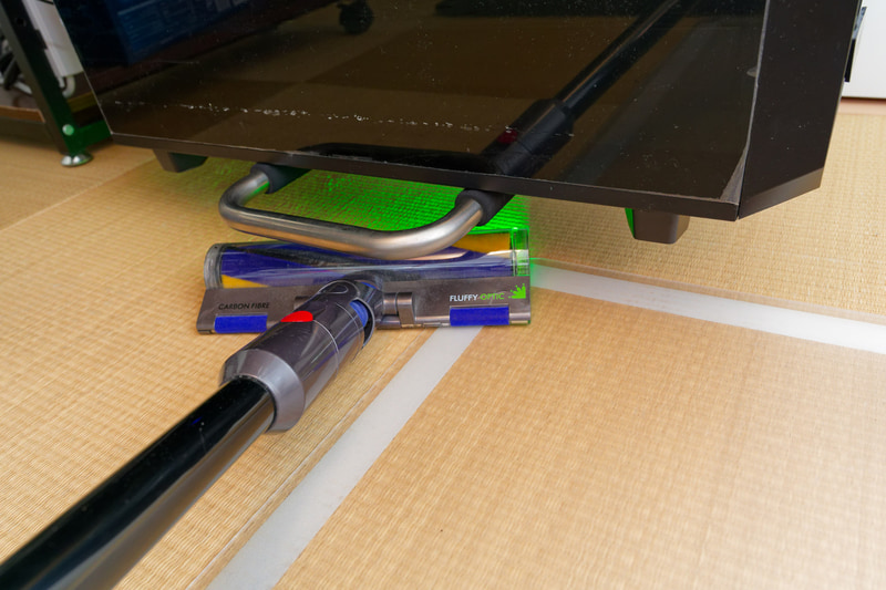 掃除機のヘッドも奥まで入る