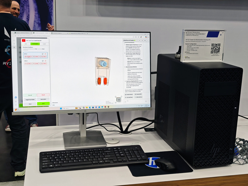 SOLIDWORKS 2026が動作するHPのワークステーション(HP Z2 Tower G1i、Intel Core Ultra 9 285H+NVIDIA RTX PRO 6000)