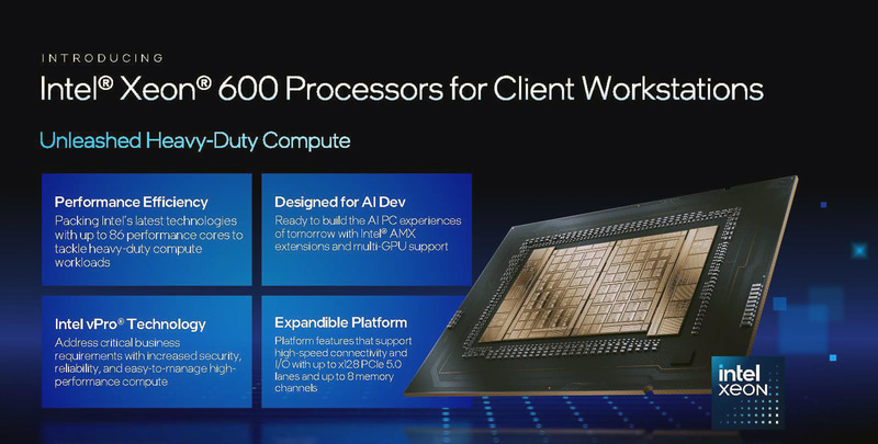 Xeon 600の概要(出典: UnleashedHeavy-Duty Computing、Intel)