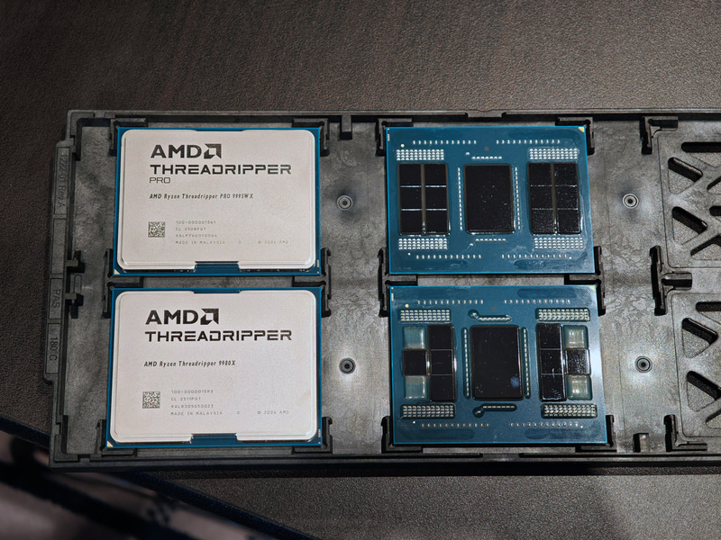 Ryzen Threadripper 9000シリーズ(2025年のCOMPUTEXで撮影)