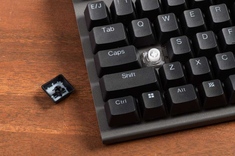 キーキャップの形状はGX1と互換性があるようだ