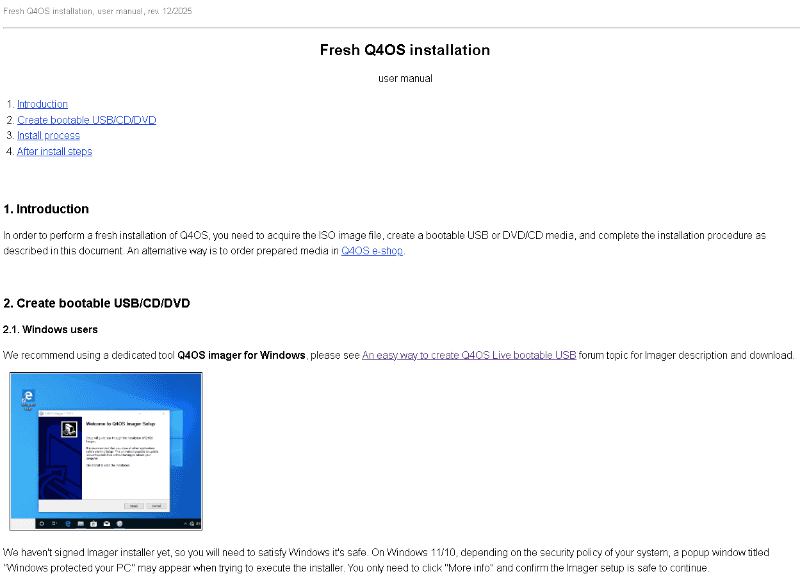 インストール手順にブータブルUSBメディアを作るツールへのリンクがある