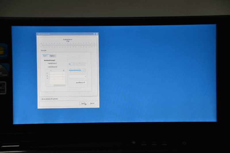 スケーリングの設定