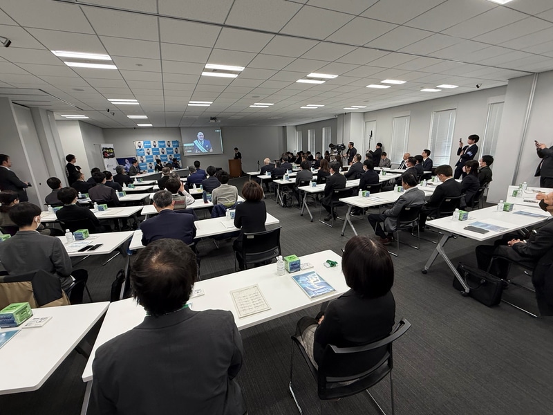 サイバーセキュリティ啓発イベントの様子。県内企業や自治体などから25社/団体、約50人が参加した