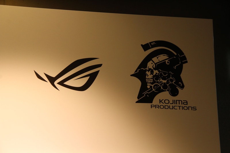 KOJIMA PRODUCTIONSとROGのコラボロゴ