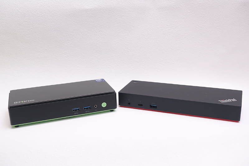 いきなりだが、ThinkPad Thunderbolt 3 Dockと並べてみた