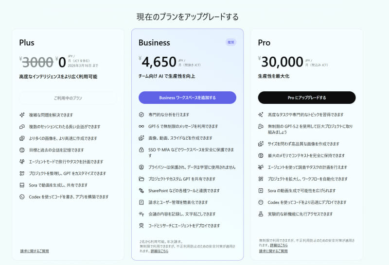 ChatGPTやGeminiといった大規模AI事業者が提供するサービスでは、月額の利用料金が必要