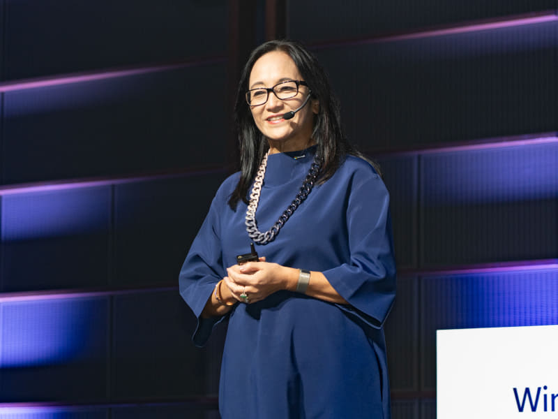 日本マイクロソフト株式会社代表取締役社長の津坂美樹氏