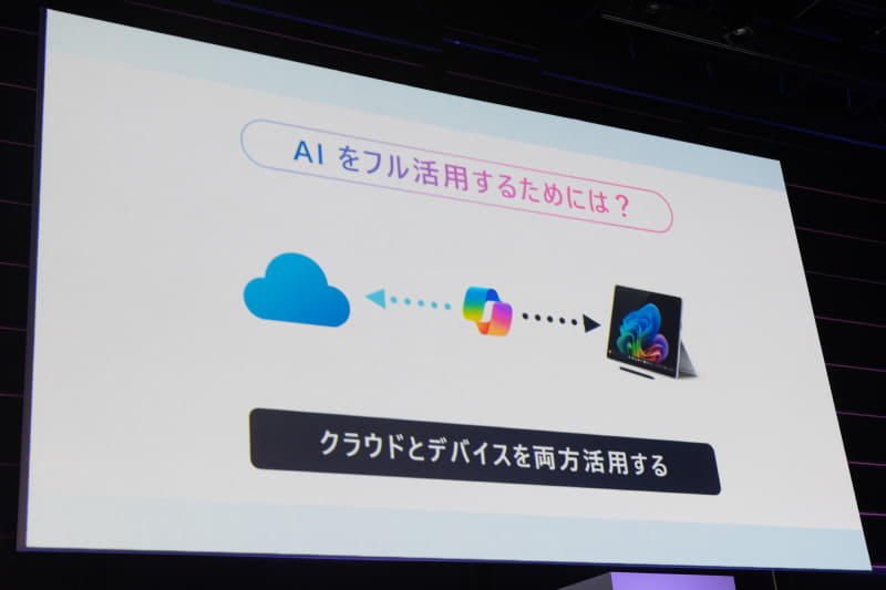 Copilot+ PCでは両方を適材適所で活用する
