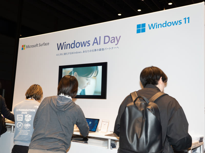 日本マイクロソフトのブース