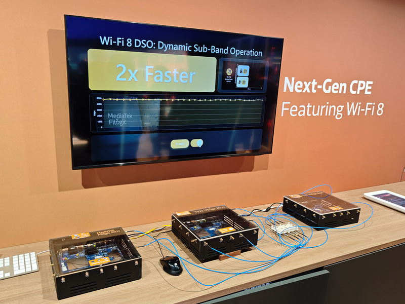 MediaTekのWi-Fi 8のデモ