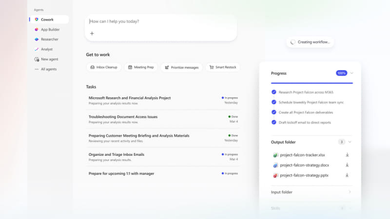 Copilot Cowork(写真提供: Microsoft)