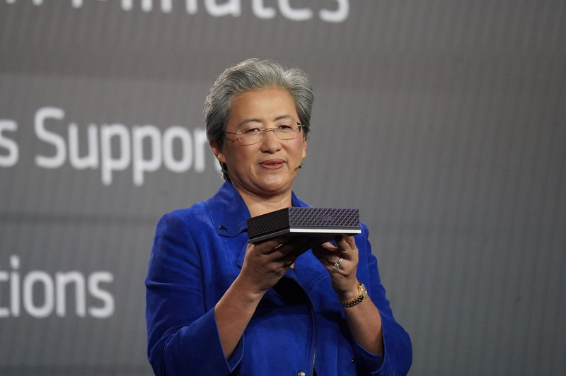 CESの前日基調講演に登壇したAMD CEO リサ・スー氏(1月のCESで撮影)