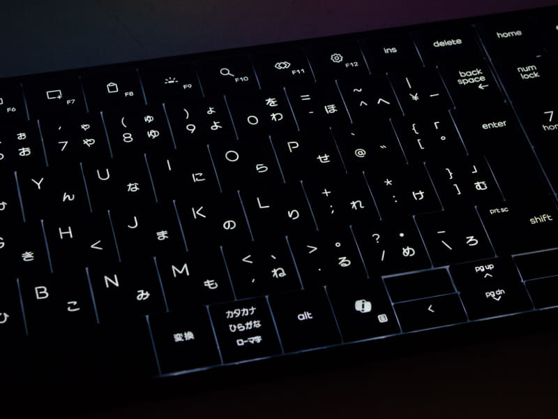 キーボードバックライト(オフ+2段階)