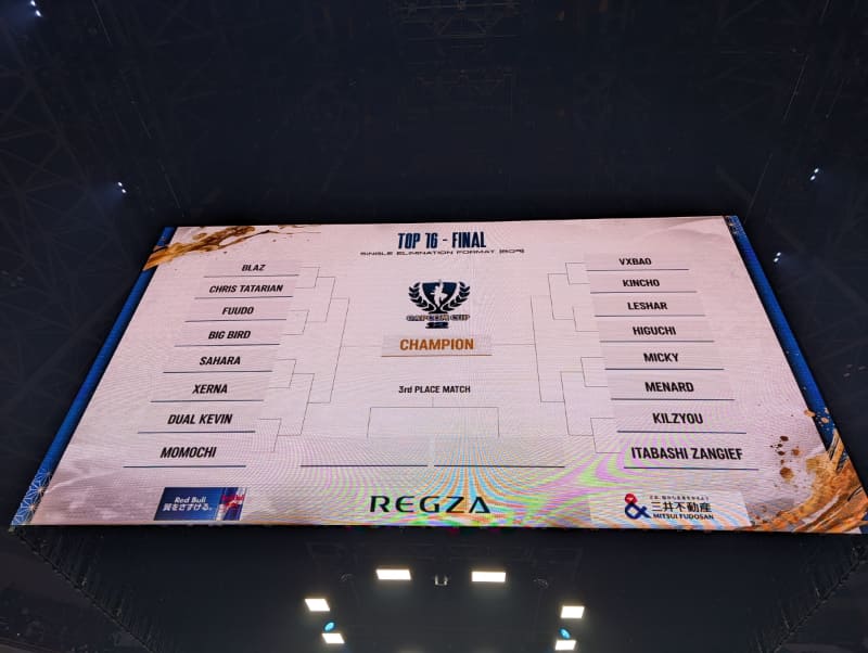 トップ16に勝ち残った16人は5先のシングルエリミネーショントーナメントで勝敗を決する