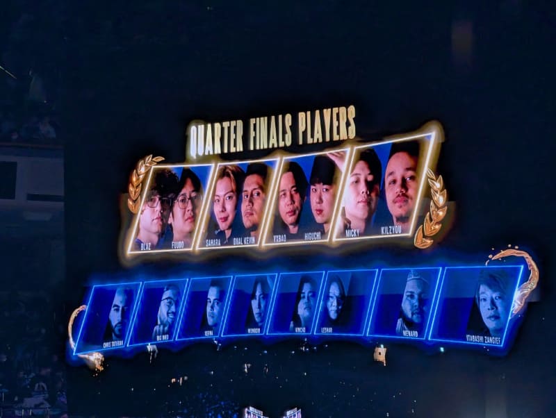 トップ16のトーナメントはシングルエリミネーションのため、負けた選手が次々と脱落していく。格闘ゲームではダブルエリミネーションのトーナメントが使われる場合が多いため、1度負けたら終わりのこのシステムもかなり過酷に感じられる