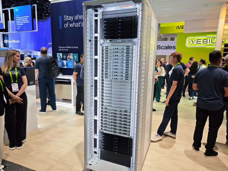 Dell Technologiesブースに展示されていたVera Rubin NVL72