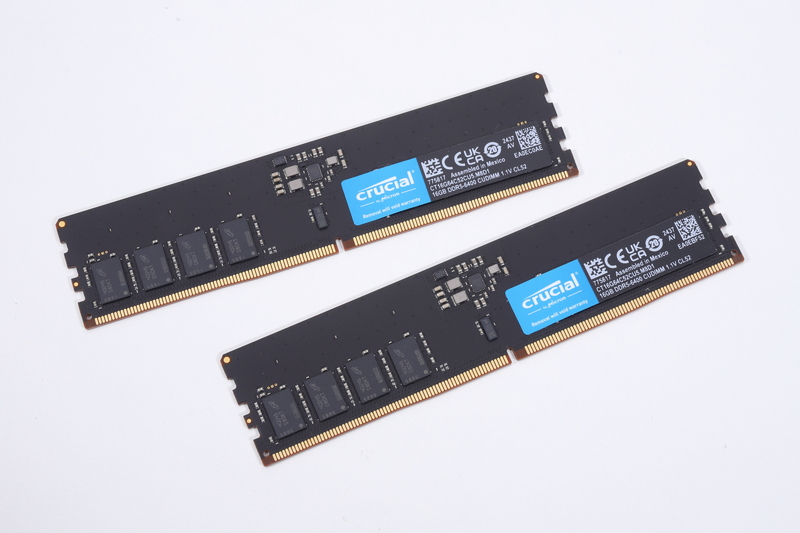 CrucialのDDR5-6400対応16GB CUDIMMの2枚組「CT2K16G64C52CU5」