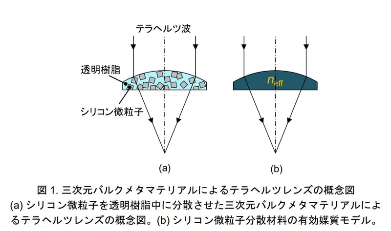 テラヘルツレンズの概念図
