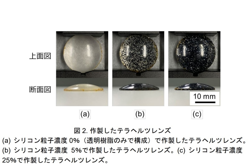 作製したテラヘルツレンズ